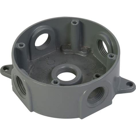 4.5 x 4.5 x 2 gray steel outlet box|round outlet box covers.